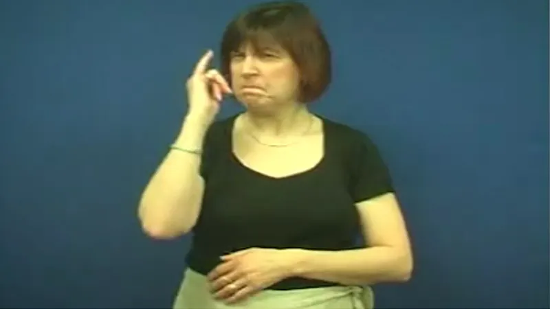 Bad in sign language uk