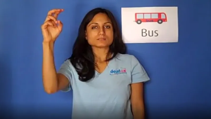 Bus in sign language