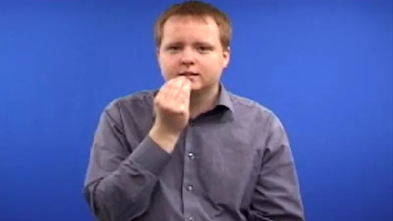 Eat in british sign language