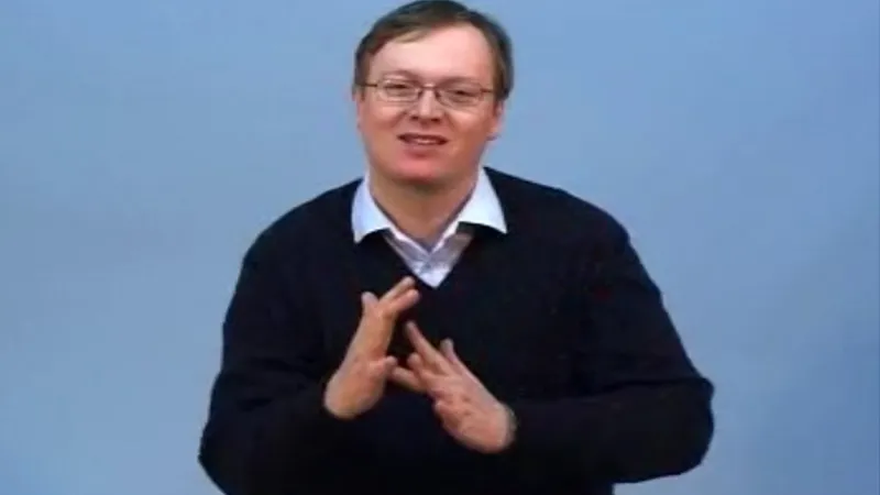 jesus in sign language uk