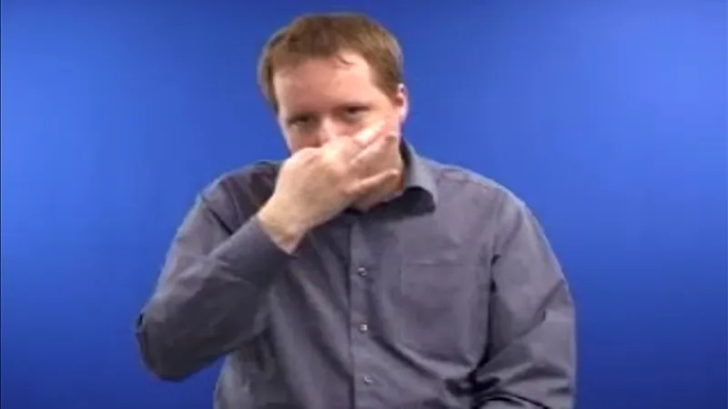 posture Bullshit in sign language