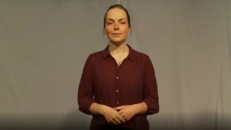 posture Sister in British Sign Language