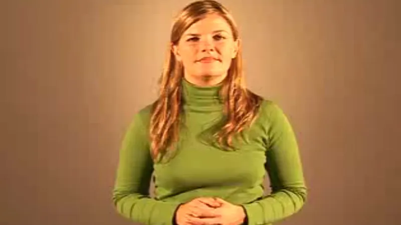 A BSL interpreter with normal posture