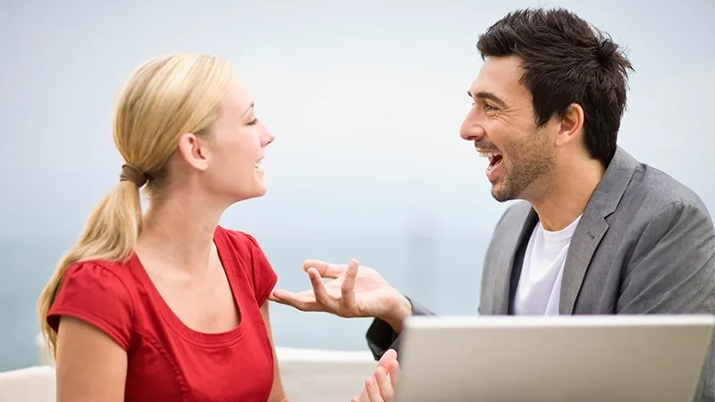 A woman communicating with a native Spanish speaker