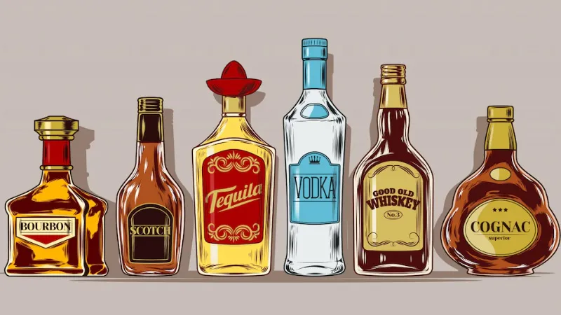 Different types of alcohol