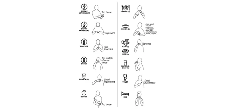 “Different Makaton sign symbols” 