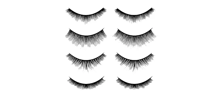 Set of eyelash extensions