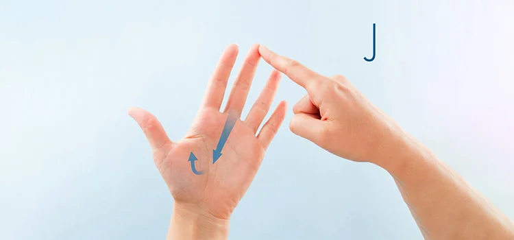 How to Fingerspell J in British Sign Language