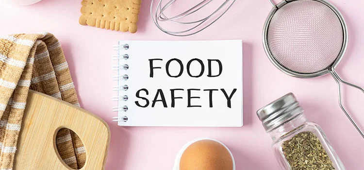 A Card Displaying the Food Safety Concept