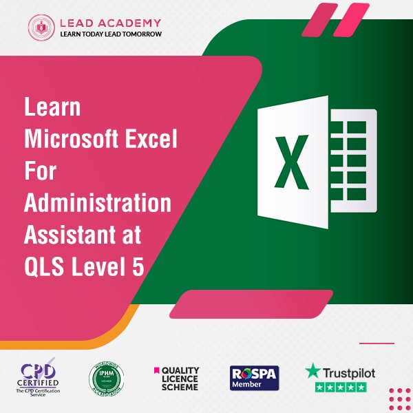 Microsoft Excel Course For Administration Assistant at QLS Level 5