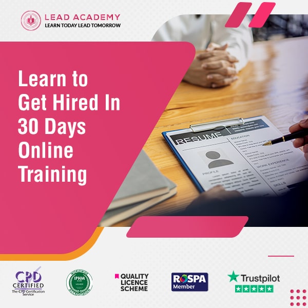 Get Hired In 30 Days Online Training
